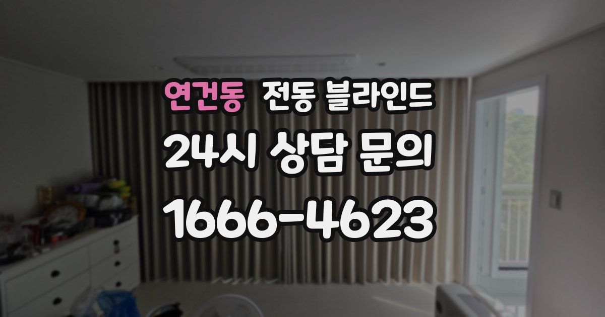 연건동 전동 블라인드