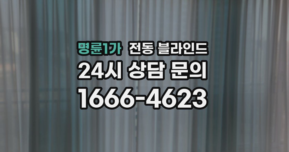 명륜1가 전동 블라인드