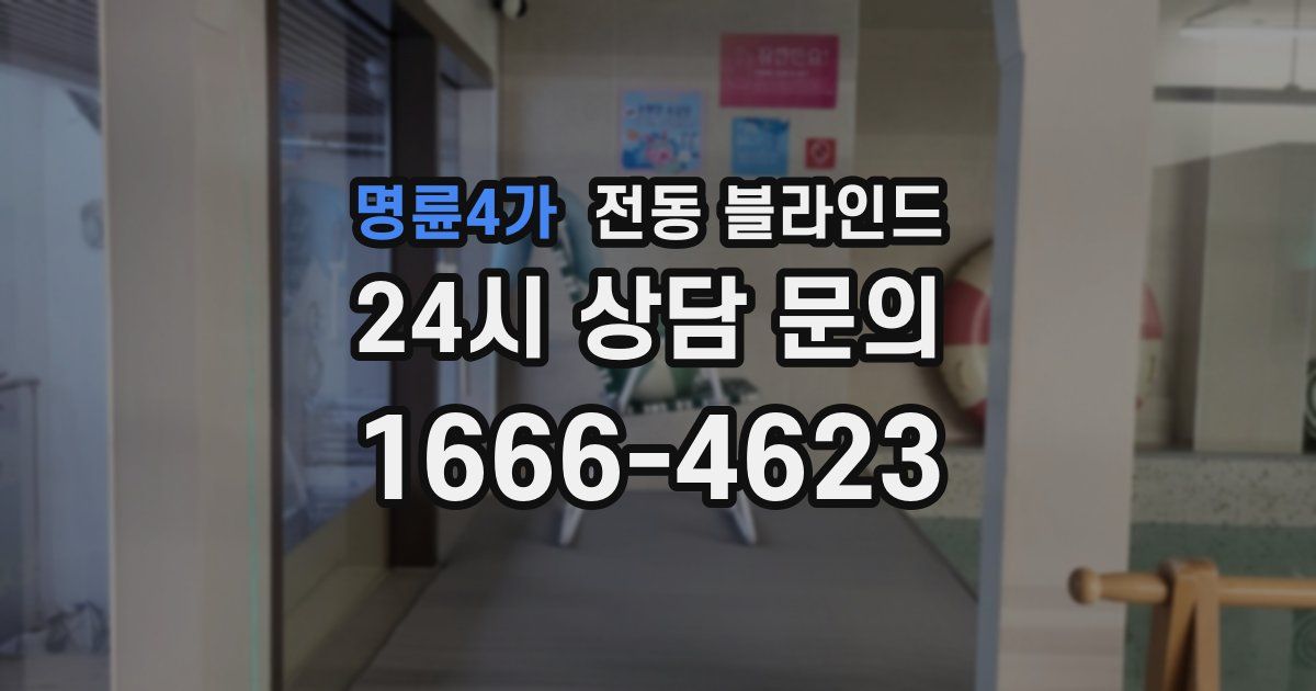 명륜4가 전동 블라인드