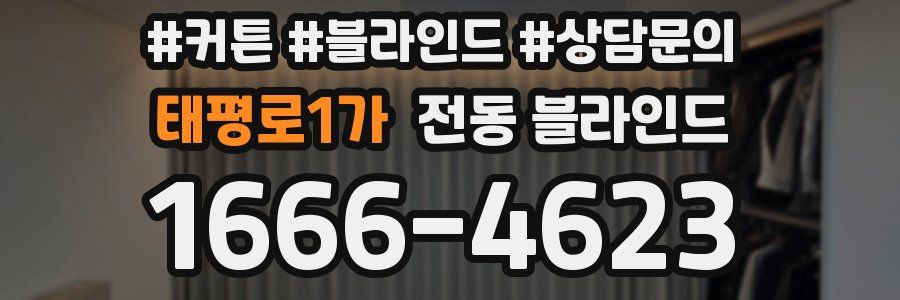 태평로1가 전동 블라인드