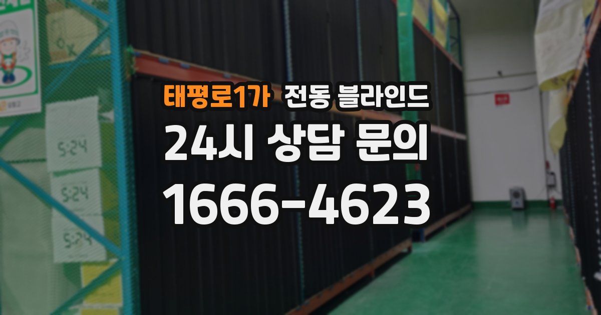 태평로1가 전동 블라인드