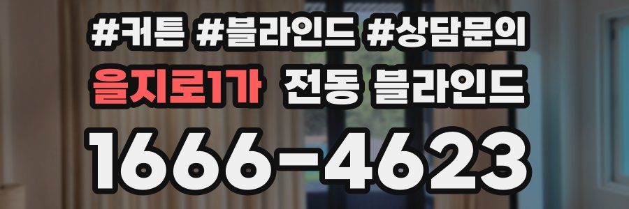 을지로1가 전동 블라인드