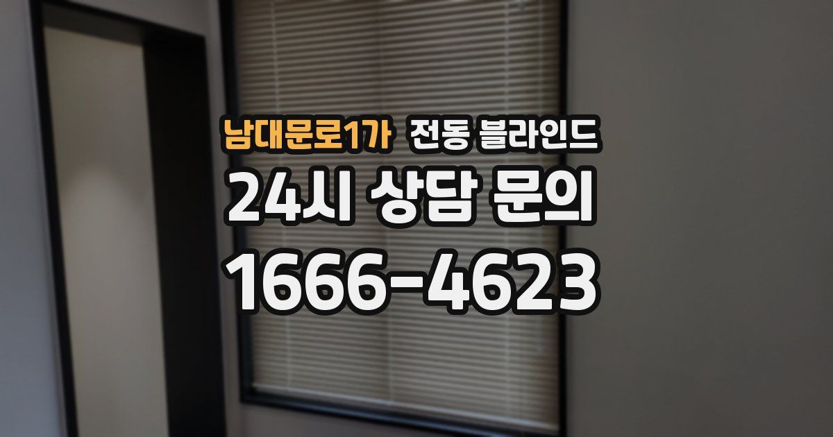 남대문로1가 전동 블라인드