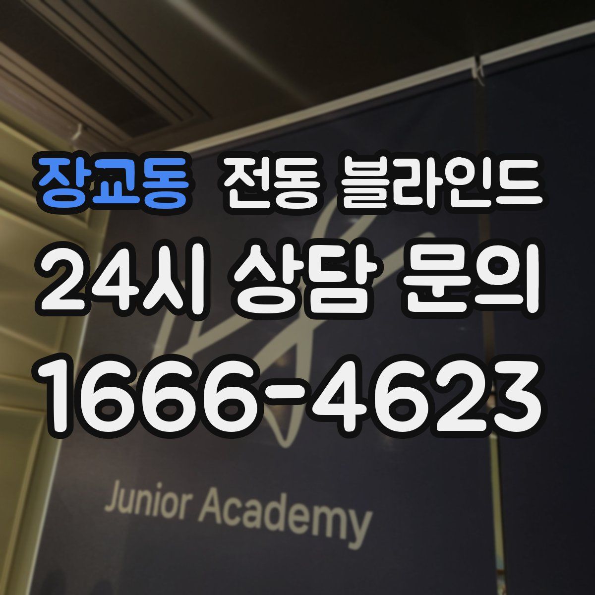장교동 전동 블라인드