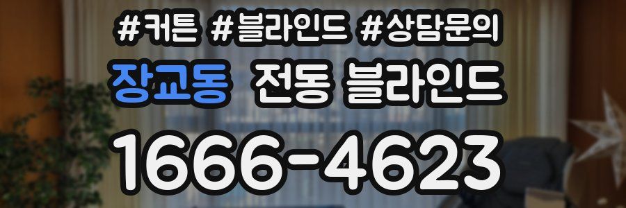 장교동 전동 블라인드