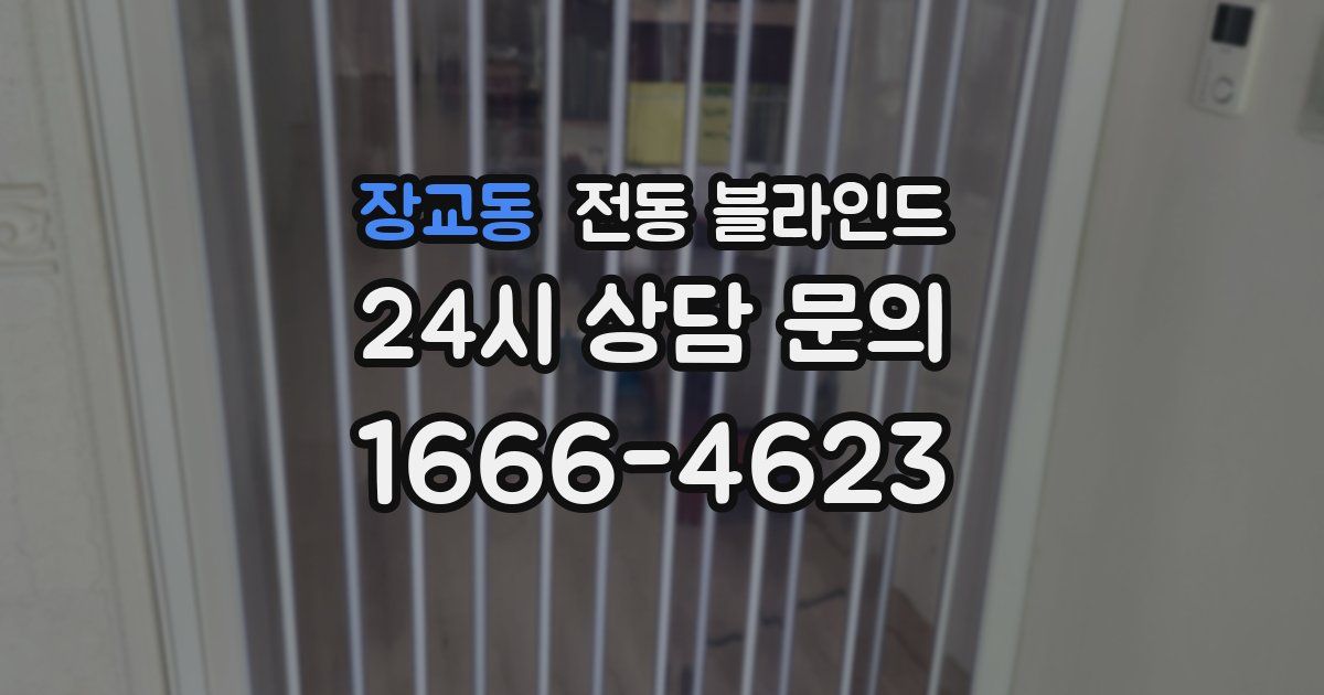 장교동 전동 블라인드