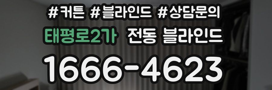 태평로2가 전동 블라인드