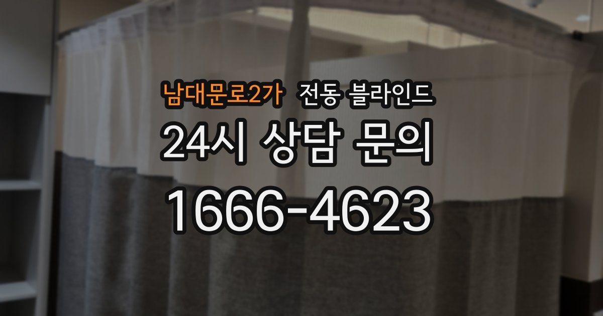 남대문로2가 전동 블라인드