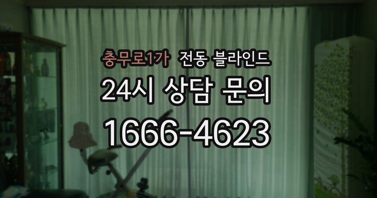 충무로1가 전동 블라인드