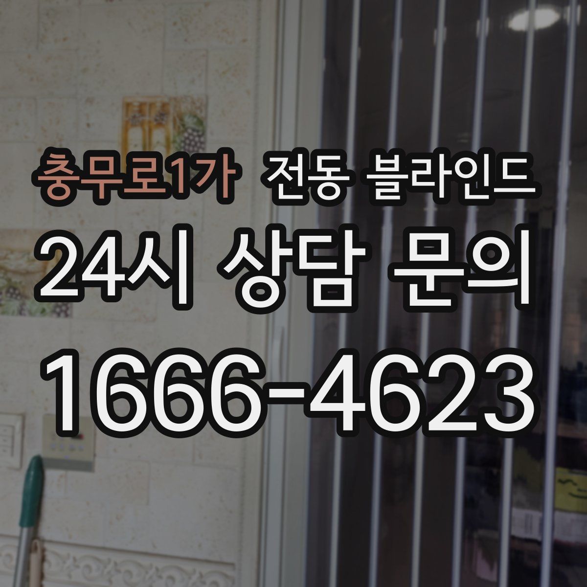 충무로1가 전동 블라인드
