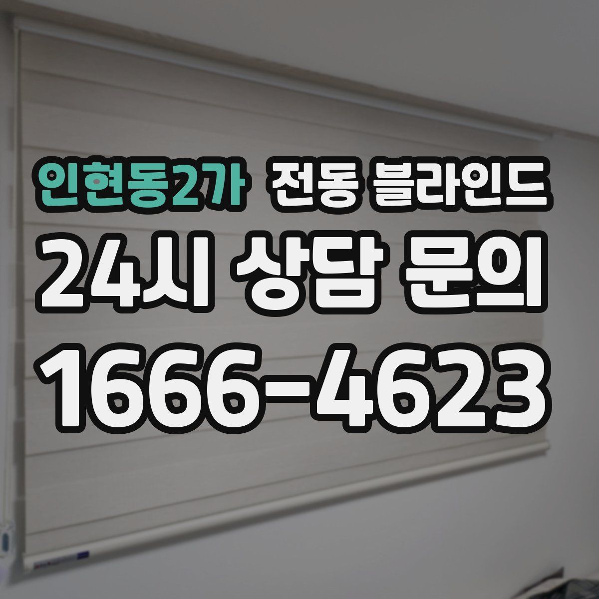 인현동2가 전동 블라인드