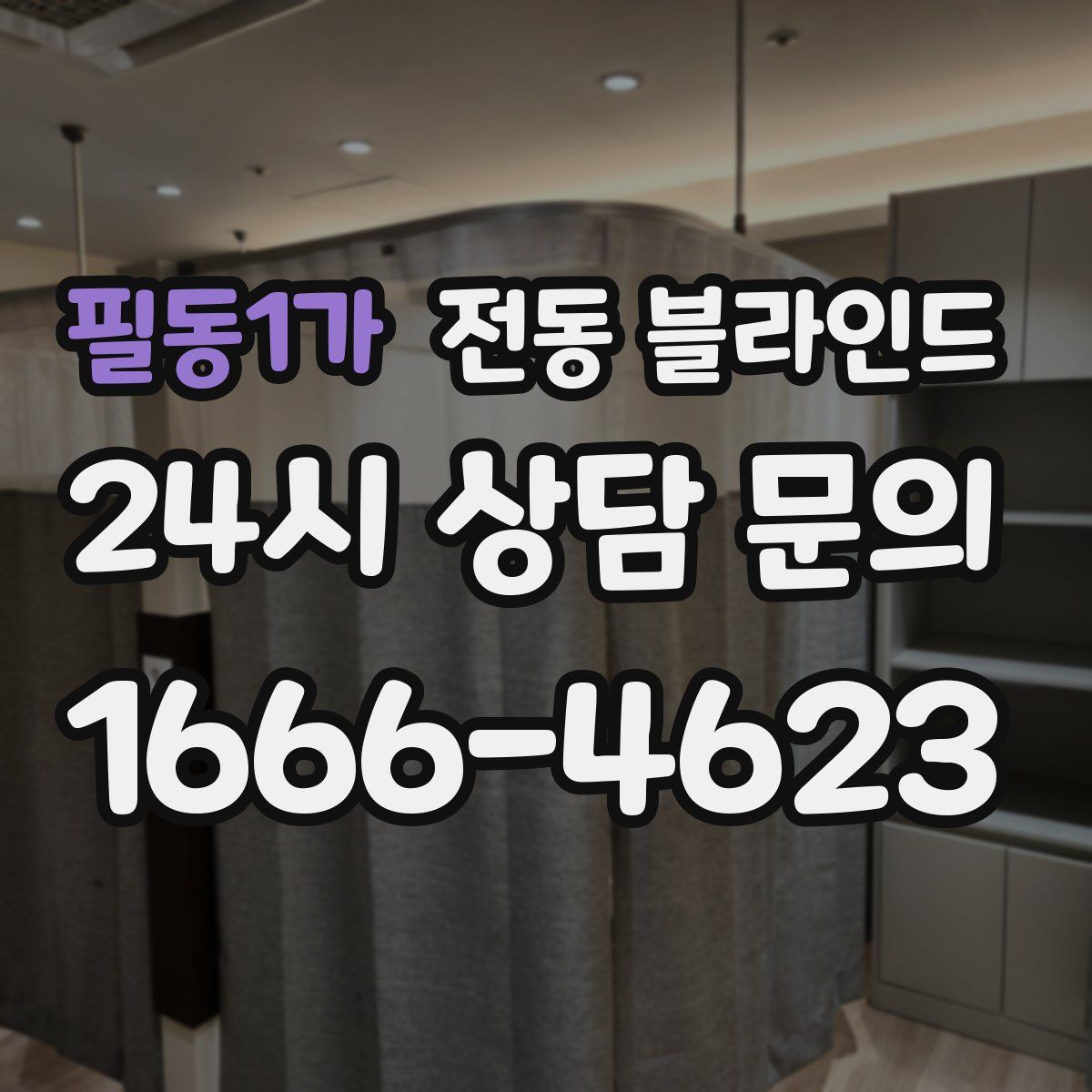 필동1가 전동 블라인드