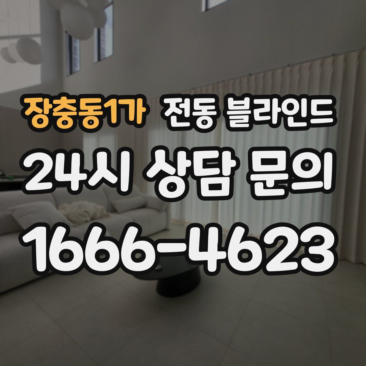 장충동1가 전동 블라인드