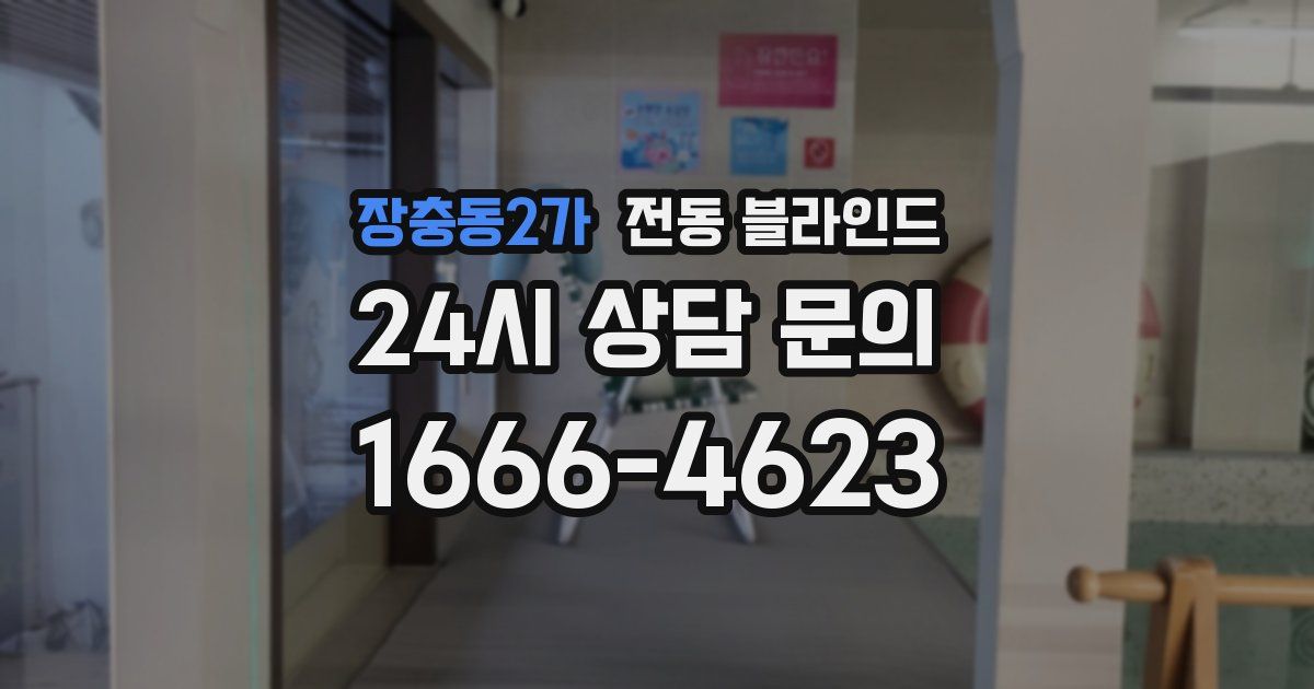 장충동2가 전동 블라인드