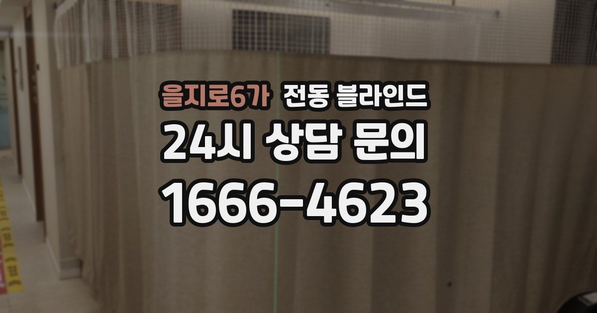 을지로6가 전동 블라인드