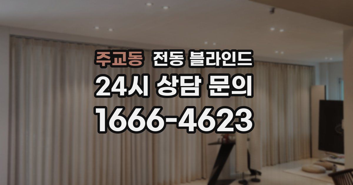 주교동 전동 블라인드