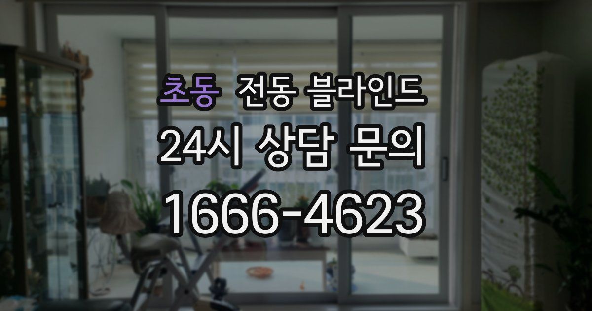 초동 전동 블라인드