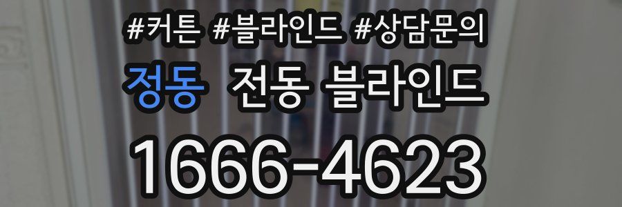 정동 전동 블라인드