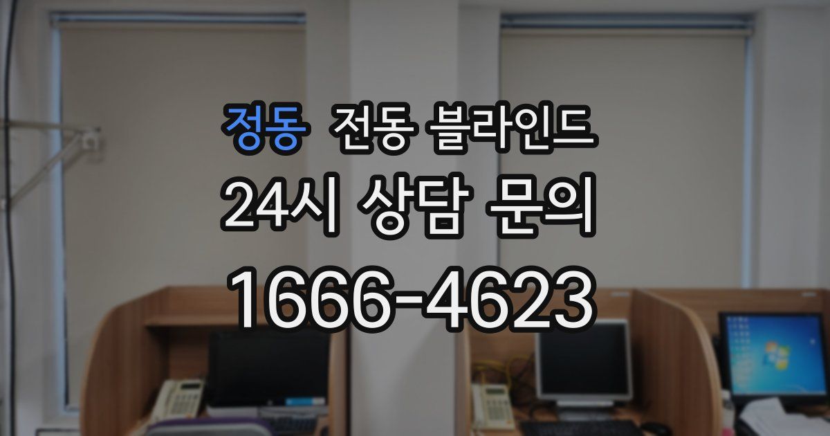 정동 전동 블라인드