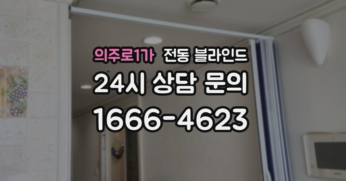 의주로1가 전동 블라인드