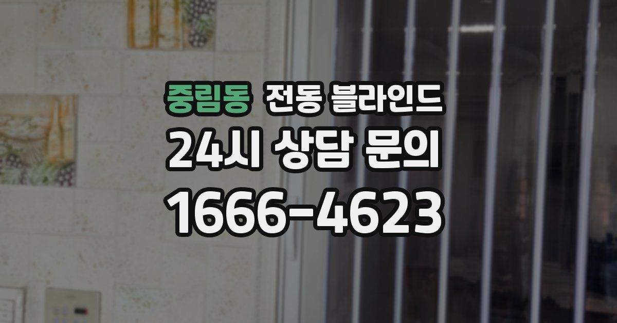 중림동 전동 블라인드