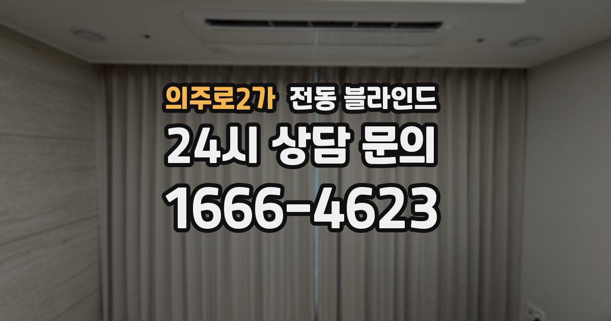 의주로2가 전동 블라인드