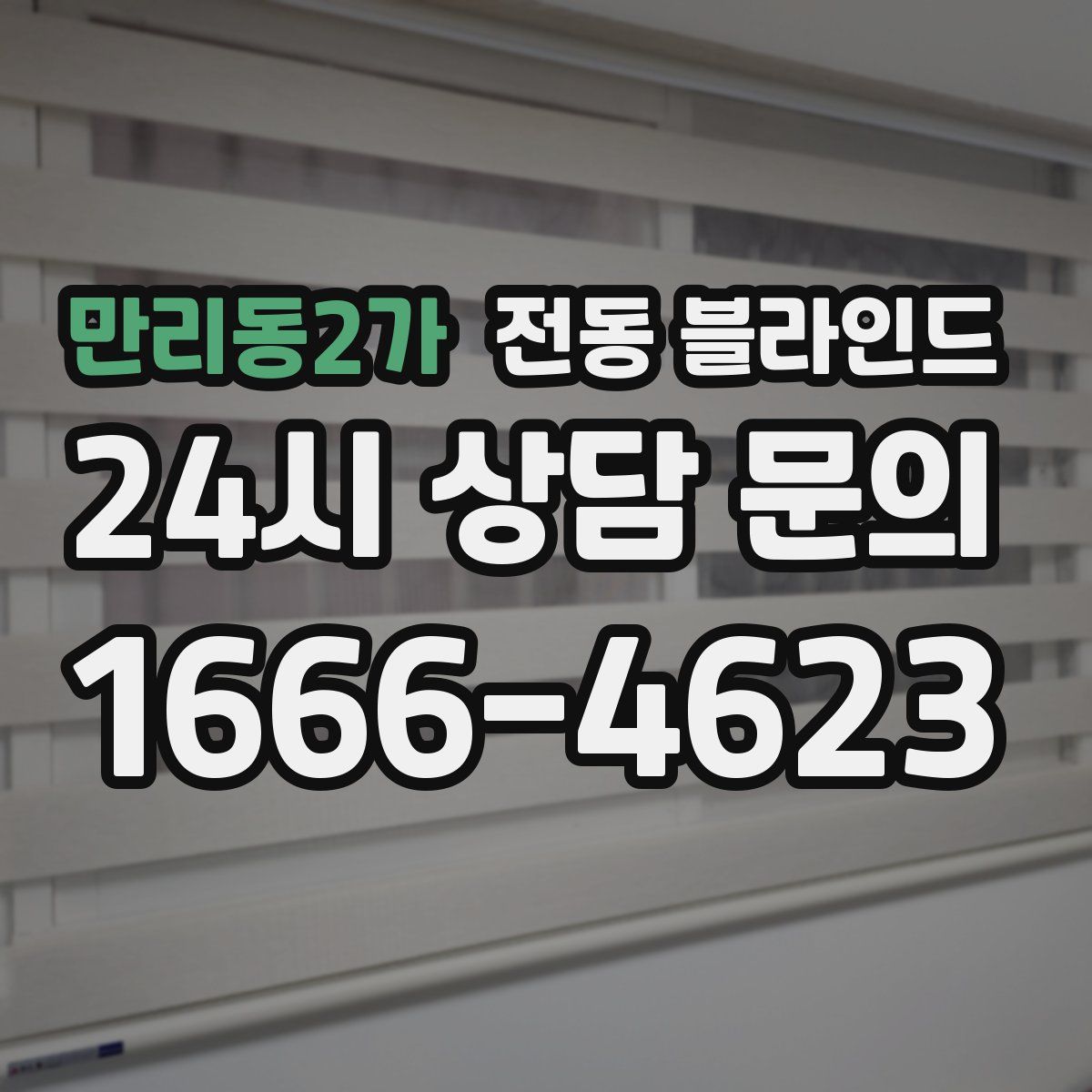 만리동2가 전동 블라인드