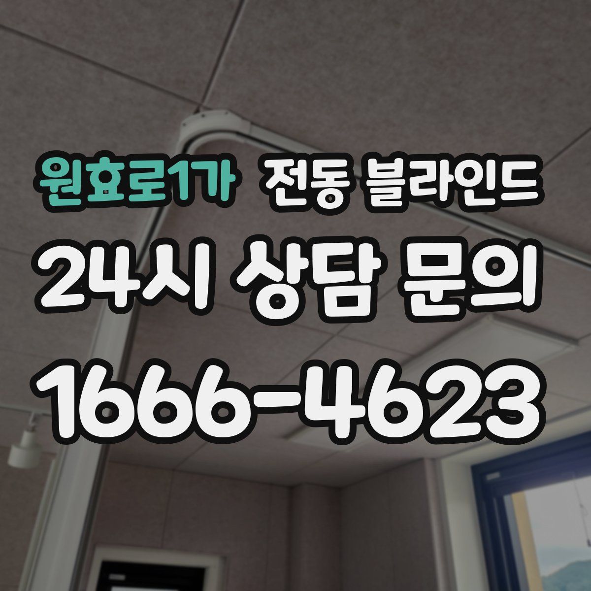 원효로1가 전동 블라인드