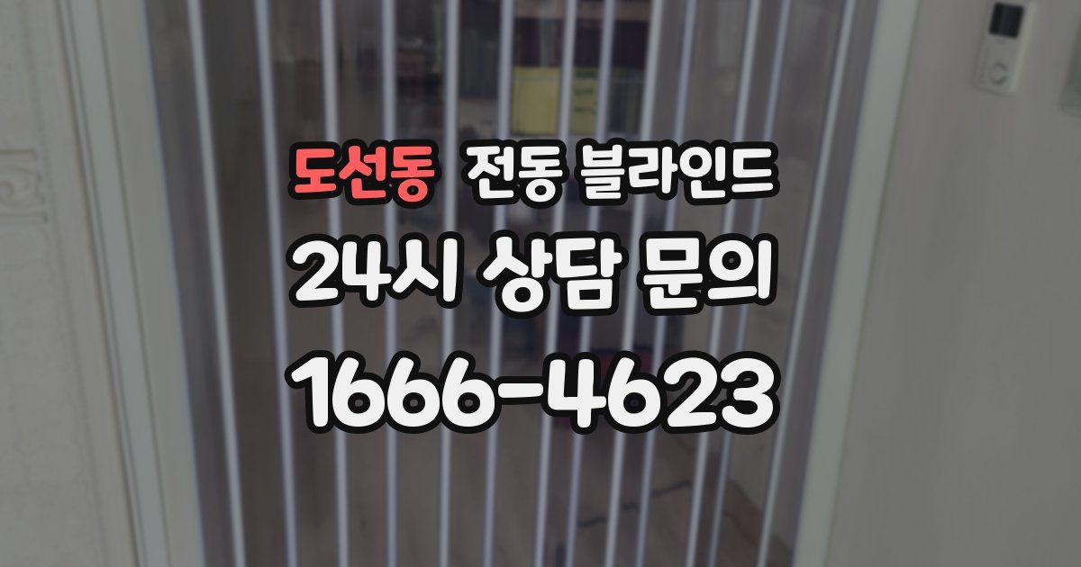 도선동 전동 블라인드
