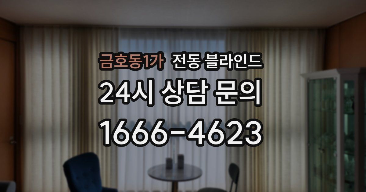 금호동1가 전동 블라인드