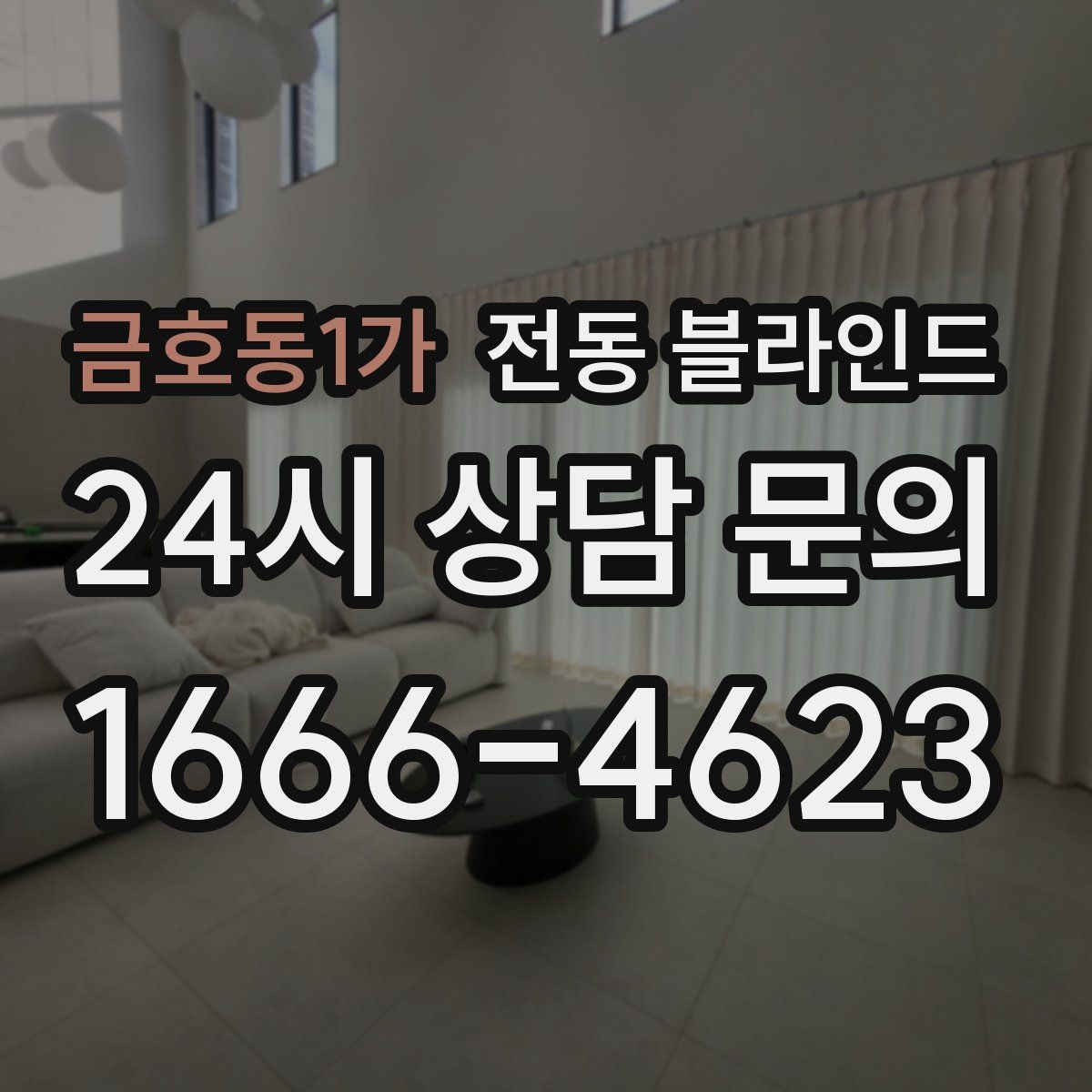 금호동1가 전동 블라인드