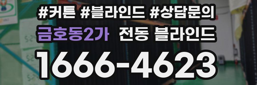 금호동2가 전동 블라인드