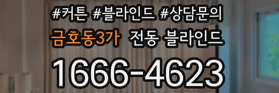 금호동3가 전동 블라인드