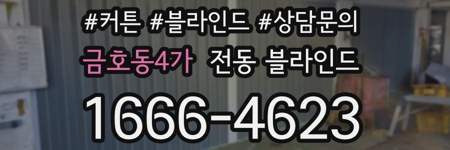 금호동4가 전동 블라인드