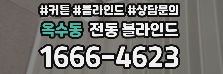 옥수동 전동 블라인드