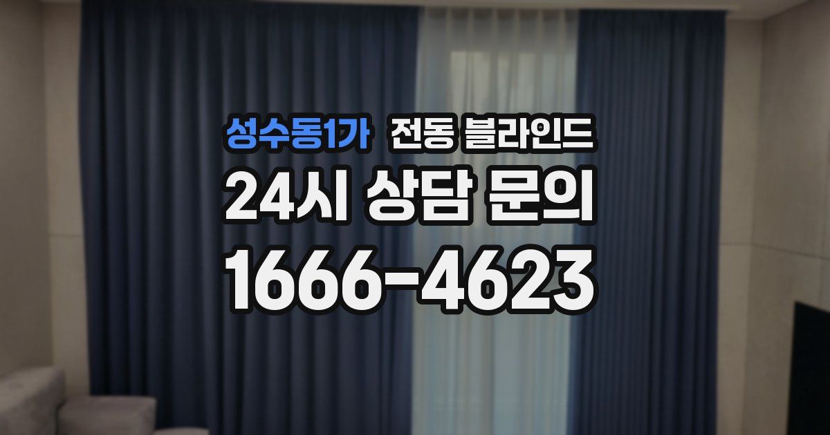 성수동1가 전동 블라인드