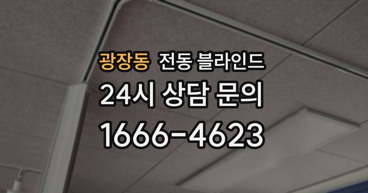 광장동 전동 블라인드