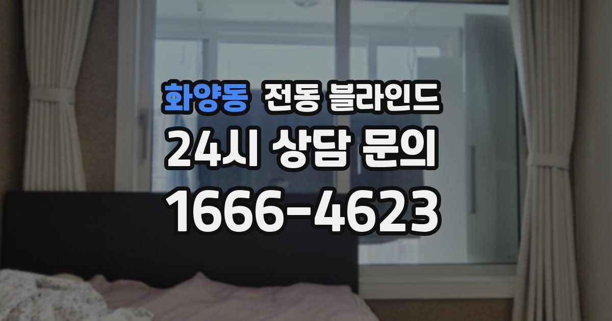 화양동 전동 블라인드