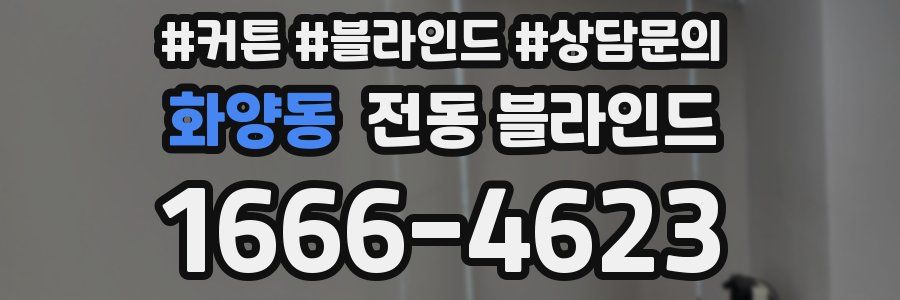 화양동 전동 블라인드