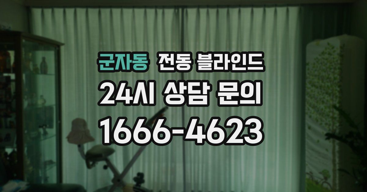 군자동 전동 블라인드