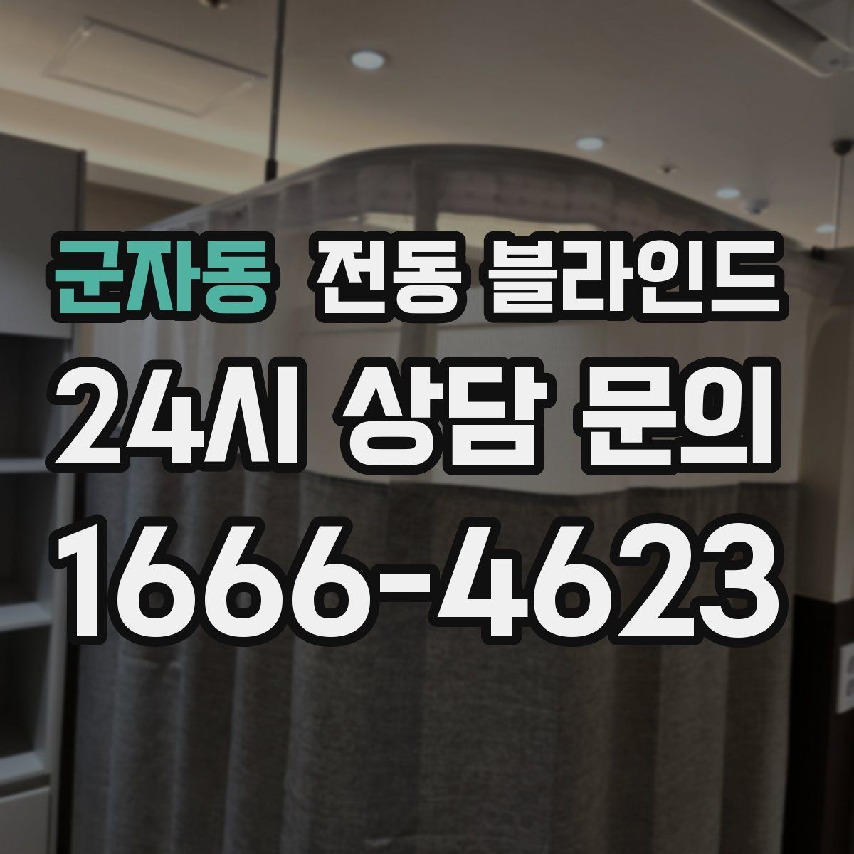 군자동 전동 블라인드