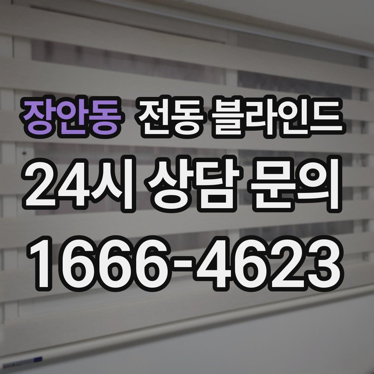 장안동 전동 블라인드