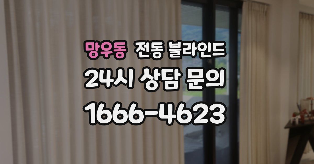 망우동 전동 블라인드