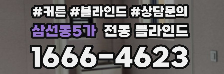 삼선동5가 전동 블라인드