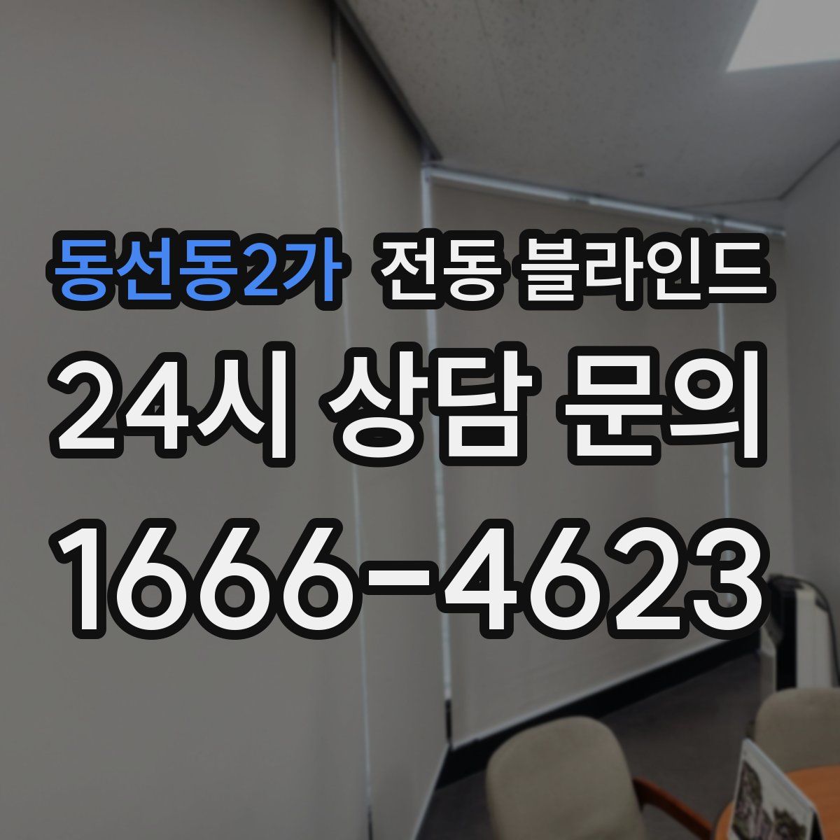 동선동2가 전동 블라인드