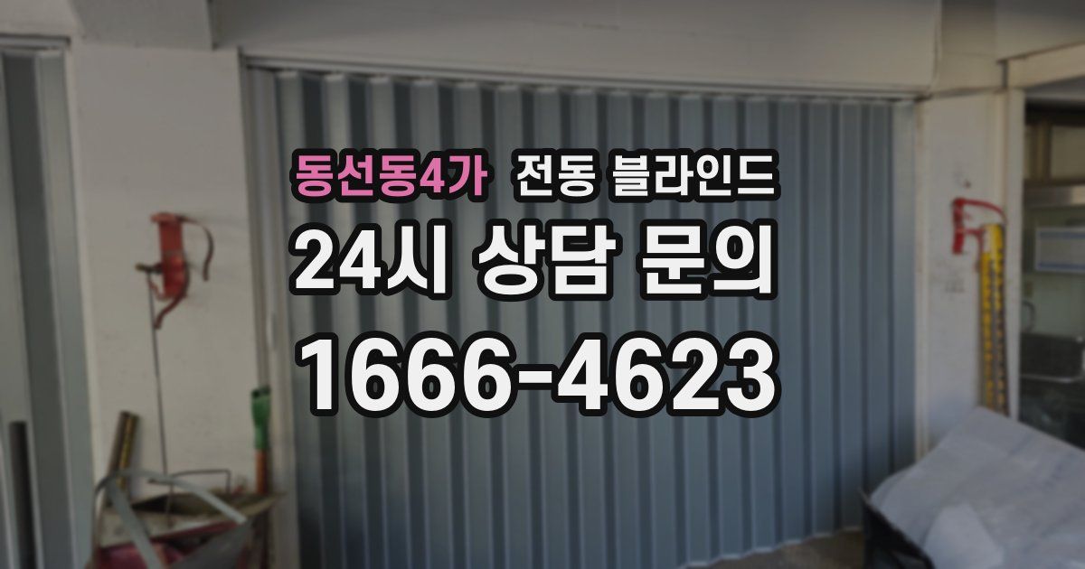 동선동4가 전동 블라인드
