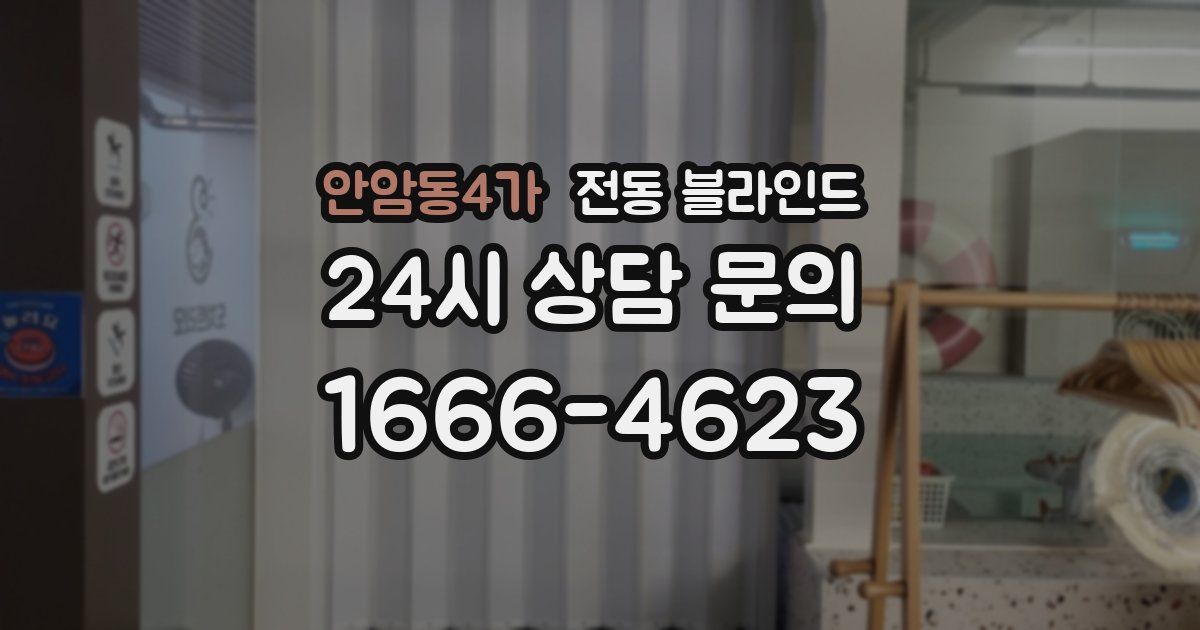 안암동4가 전동 블라인드