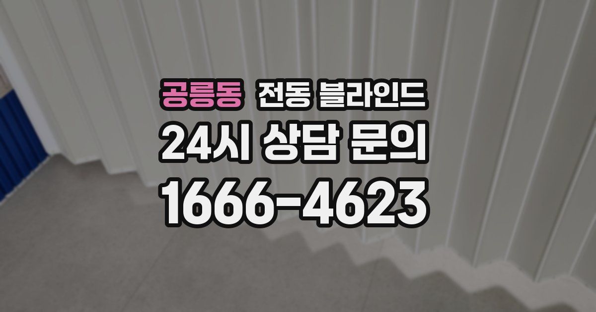 공릉동 전동 블라인드