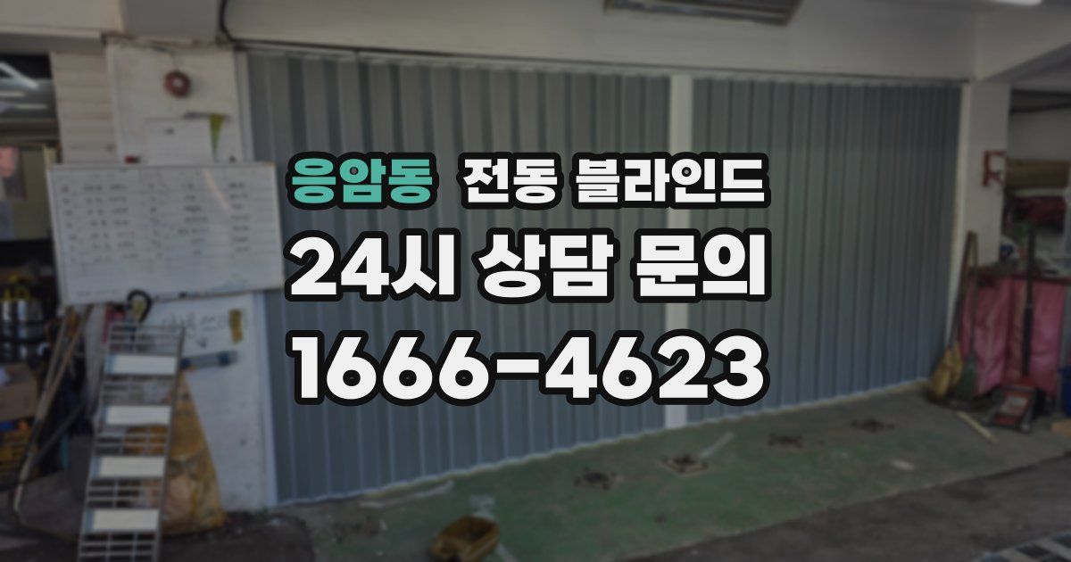 응암동 전동 블라인드