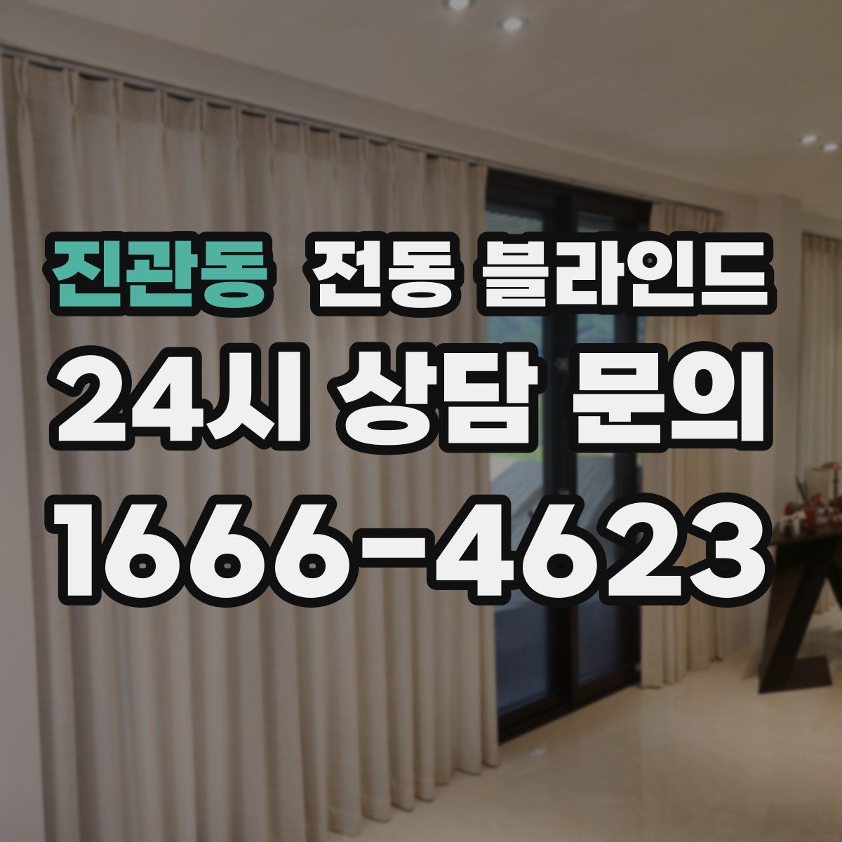 진관동 전동 블라인드